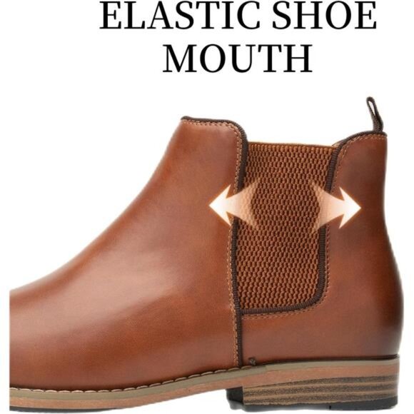 Men Chelsea Boots Casual Suede Dress Boots Comfortable Oxfords Ankle Boots - Picture 4 of 6